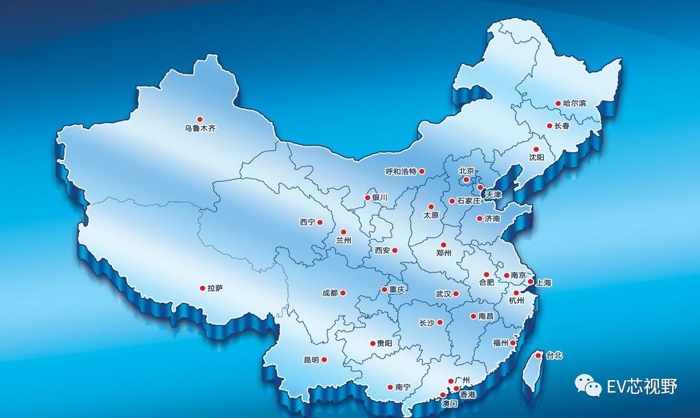 中國34省市新能源汽車產業規劃（二）：華北、華東12省市新能源汽車產業規劃